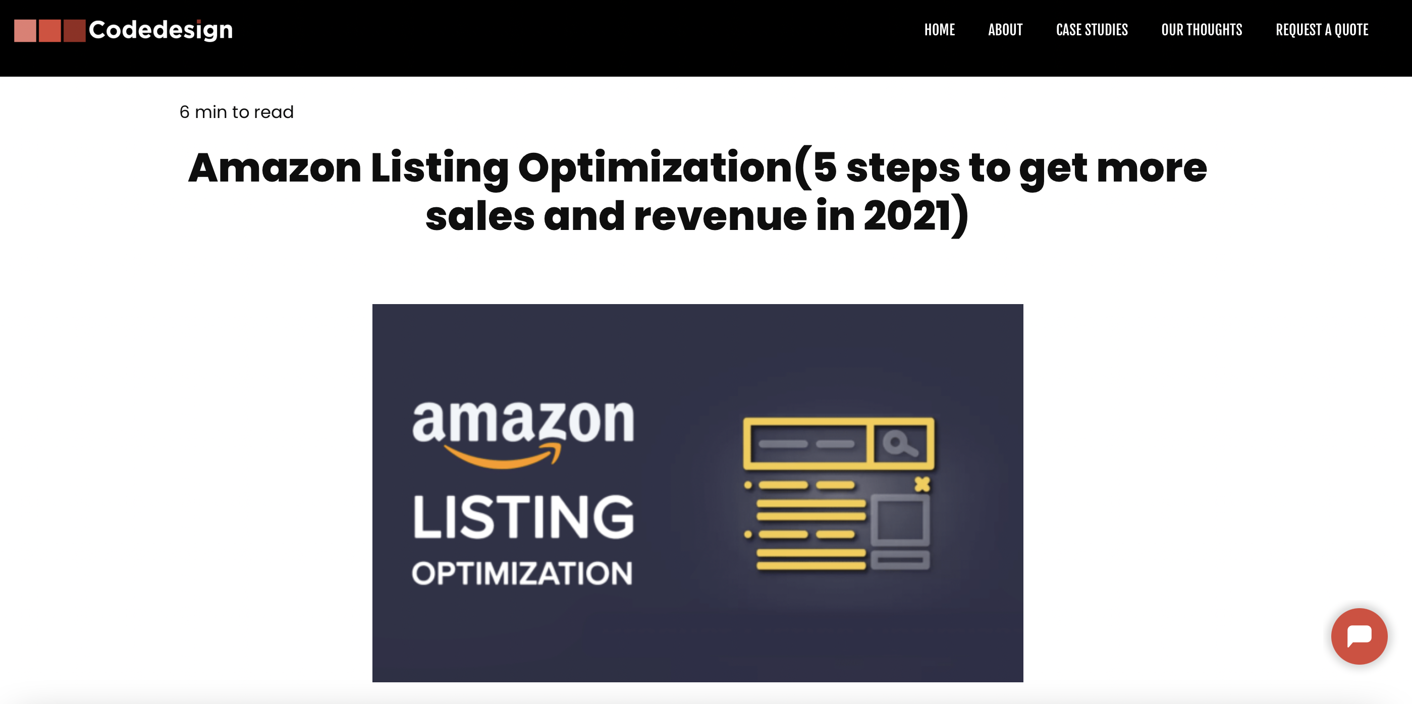 Amazon listing optimization